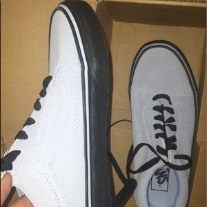 Blue and Black Old Skool Style Vans